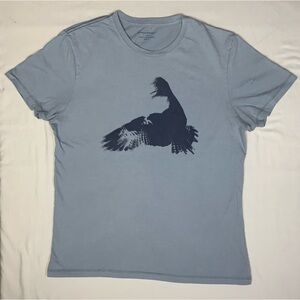 Banana Republic Bird Shirt Men’s Medium Blue Short Tee Top Summer Graphic Preppy
